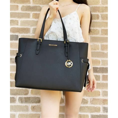 drawstring michael kors bag|Michael Kors large tote black.